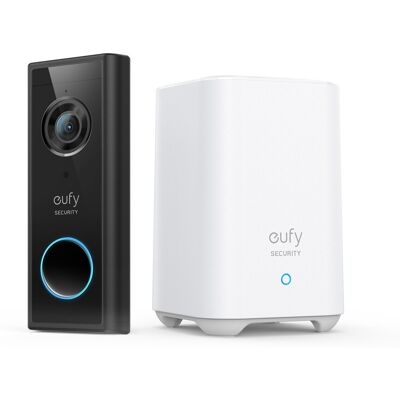 Eufy Säkerhets Video Ringklocka 2K - Svart, Vit - Trådlös, Batteri Eufy Säkerhets Video Ringklocka 2K - Svart, Vit - Trådlös, Batteri