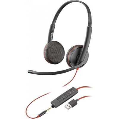 HP Poly Blackwire C3225 Top 7S4M7AA 3.5mm-kontakt 7S4M7AA HP Poly Blackwire C3225 Top 7S4M7AA 3.5mm-kontakt 7S4M7AA
