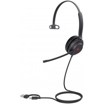 Yealink UH37 Mono Teams Kabel Huvudband Kontor/callcenter USB 1308142 Yealink UH37 Mono Teams Kabel Huvudband Kontor/callcenter USB 1308142