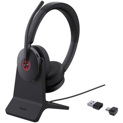 Yealink BH74 + Stand UC USB-C/A Trådlös Huvudband 1208684 Yealink BH74 + Stand UC USB-C/A Trådlös Huvudband 1208684