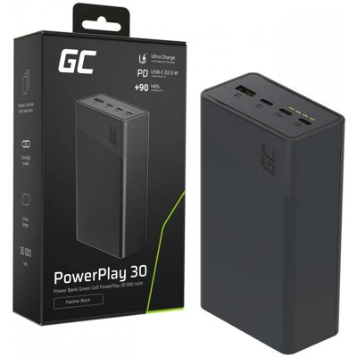 Green Cell PBGC30B PowerPlay 30 black powerbank 30 000mAh PBGC30B Green Cell PBGC30B PowerPlay 30 black powerbank 30 000mAh PBGC30B