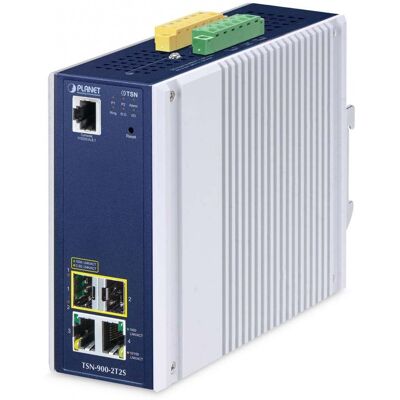 PLANET IP30 DIN-rail Industrial mediakonverterare för TSN-900-2T2S PLANET IP30 DIN-rail Industrial mediakonverterare för TSN-900-2T2S