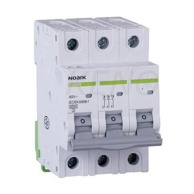Noark Circuit breaker 6 kA, characteristic B, 20 A, 3-pole. 100054 Noark Circuit breaker 6 kA, characteristic B, 20 A, 3-pole. 100054