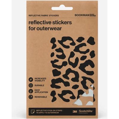 Bookman Reflective Fabric Stickers Leopard Silver Bookman Reflective Fabric Stickers Leopard Silver