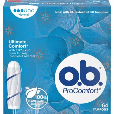o.b. ProComfort Normal-tamponer - 64 st o.b. ProComfort Normal-tamponer - 64 st