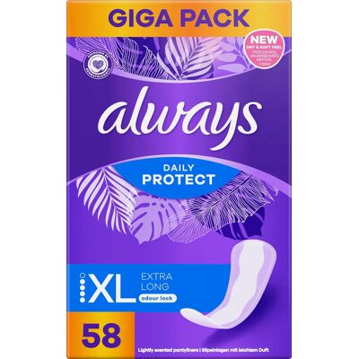 Always Extra Long Liner GigaPack 58 st Always Extra Long Liner GigaPack 58 st