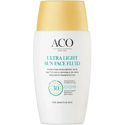 ACO Ultra Light Sun Face Fluid SPF 30, 40 ml ACO Ultra Light Sun Face Fluid SPF 30, 40 ml