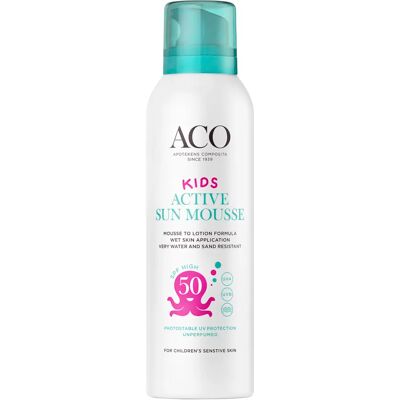 ACO Sun Kids Act Mousse SPF 50, 150 ml ACO Sun Kids Act Mousse SPF 50, 150 ml
