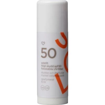 Hjärtats Solstift Oparfymerat SPF 50, 15 ml Hjärtats Solstift Oparfymerat SPF 50, 15 ml
