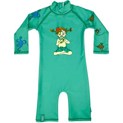 Swimpy UV-dräkt Pippi Söderhavet Grön 74-80 Swimpy UV-dräkt Pippi Söderhavet Grön 74-80