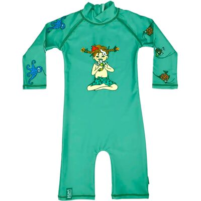 Swimpy UV-dräkt Pippi Söderhavet Grön 86-92 Swimpy UV-dräkt Pippi Söderhavet Grön 86-92