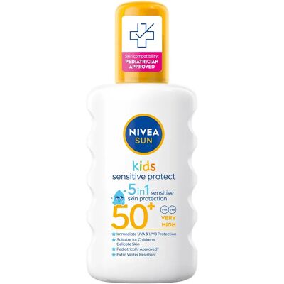 Nivea Kids Sensitive Protect & Play Solspray SPF50+ - Transparent Nivea Kids Sensitive Protect & Play Solspray SPF50+ - Transparent