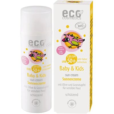 Eco Cosmetics Baby Solkräm Oliv & Granatäpple SPF 50+, 50 ml Eco Cosmetics Baby Solkräm Oliv & Granatäpple SPF 50+, 50 ml