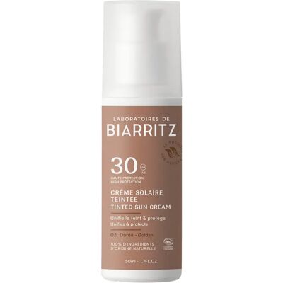 Laboratoires de Biarritz Tinted Sunscreen SPF 30, 50 ml Golden Laboratoires de Biarritz Tinted Sunscreen SPF 30, 50 ml Golden