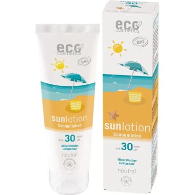 Eco Cosmetics Sollotion Neutral Aloe Vera & Granatäpple SPF 30, 125 ml Eco Cosmetics Sollotion Neutral Aloe Vera & Granatäpple SPF 30, 125 ml