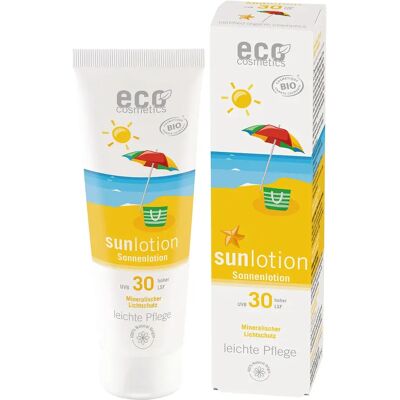 Eco Cosmetics Sollotion Aloe Vera & Karanja SPF 30, 125 ml Eco Cosmetics Sollotion Aloe Vera & Karanja SPF 30, 125 ml