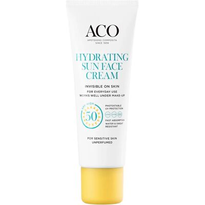 ACO Sun Hydrating Sun Face Cream SPF50, 40 ml ACO Sun Hydrating Sun Face Cream SPF50, 40 ml