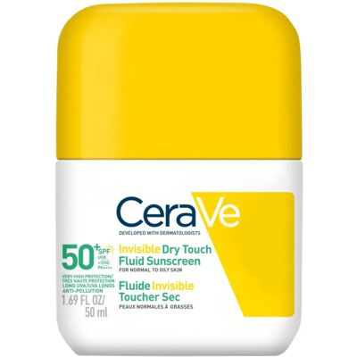 CeraVe Invisible Dry Touch Fluid Sunscreen Face SPF50+ 50ml CeraVe Invisible Dry Touch Fluid Sunscreen Face SPF50+ 50ml
