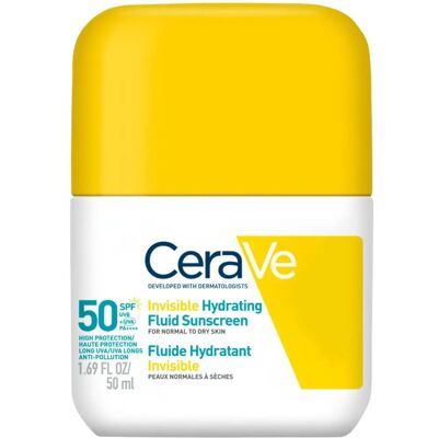 CeraVe Invisible Hydrating Fluid Sunscreen Face SPF50 50ml CeraVe Invisible Hydrating Fluid Sunscreen Face SPF50 50ml