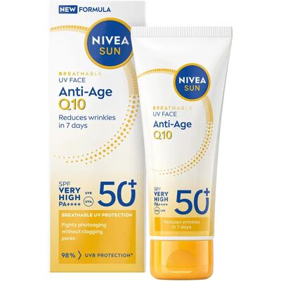 NIVEA Sun UV Face Anti-Age Q10 Cream SPF 50+, 40 ml NIVEA Sun UV Face Anti-Age Q10 Cream SPF 50+, 40 ml