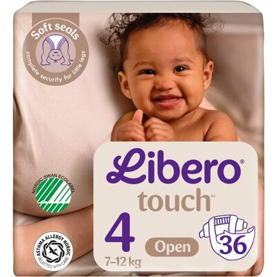 Libero Touch 4 Öppen Blöja 7-12 kg 36 st Libero Touch 4 Öppen Blöja 7-12 kg 36 st