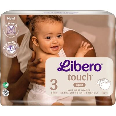 Libero Touch 3 Öppen Blöja 5-8 kg 40 st Libero Touch 3 Öppen Blöja 5-8 kg 40 st