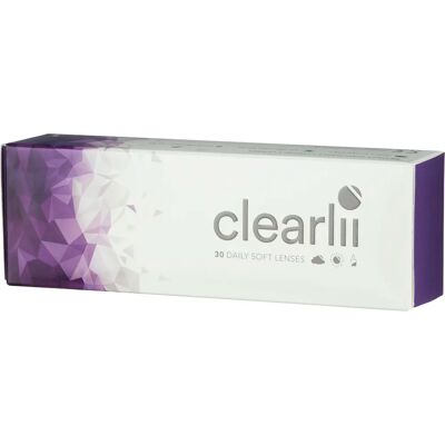 Clearlii Daily Soft Lenses endagslins 30-pack +3.00 Clearlii Daily Soft Lenses endagslins 30-pack +3.00