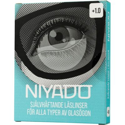 NIYADO Självhäftande Optiska Silikonlinser 1-par +1,0 NIYADO Självhäftande Optiska Silikonlinser 1-par +1,0