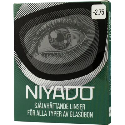 NIYADO Självhäftande Optiska Silikonlinser 1-par -2,75 NIYADO Självhäftande Optiska Silikonlinser 1-par -2,75