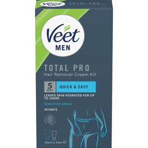 Veet Men Total Pro Hårborttagningskit för Intimområden för Man 150 ml Veet Men Total Pro Hårborttagningskit för Intimområden för Man 150 ml