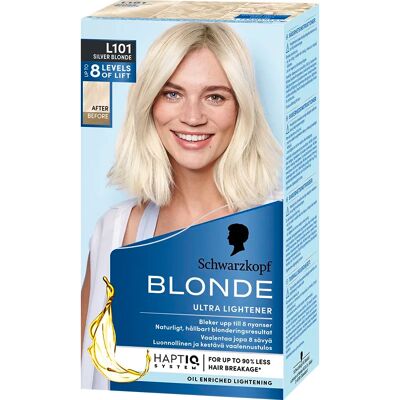 Schwarzkopf L101 Silver Blond Hårfärg - Anti-Damage, Långvarig Glans Schwarzkopf L101 Silver Blond Hårfärg - Anti-Damage, Långvarig Glans