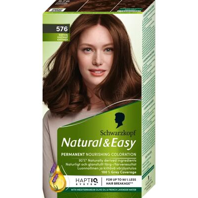 Schwarzkopf Natural & Easy 576 Kastanjebrun - Hårfärg Schwarzkopf Natural & Easy 576 Kastanjebrun - Hårfärg