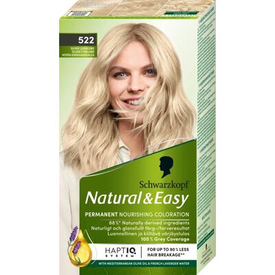 Schwarzkopf Natural & Easy 522 Silver Light Blonde - Hårfärg Schwarzkopf Natural & Easy 522 Silver Light Blonde - Hårfärg