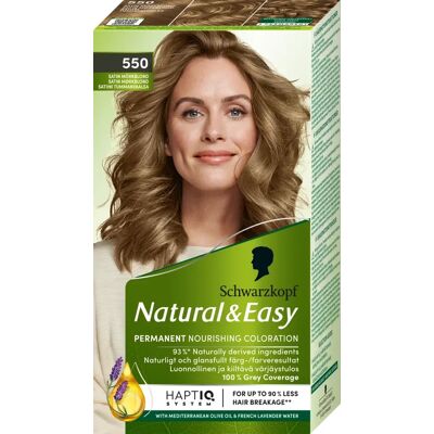 Schwarzkopf Natural & Easy 550 Satin Mörk Blond - Hårfärg Schwarzkopf Natural & Easy 550 Satin Mörk Blond - Hårfärg