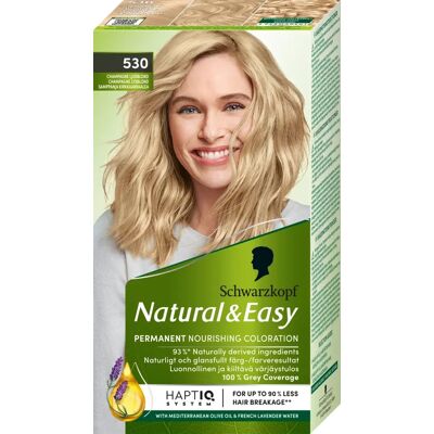 Schwarzkopf Natural & Easy 530 Champagne Light Blonde - Hårfärg Schwarzkopf Natural & Easy 530 Champagne Light Blonde - Hårfärg