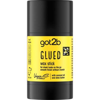 got2b Glued Wax Stick - Hållbar i upp till 24 timmar, Vegansk, För Alla Hårtyper got2b Glued Wax Stick - Hållbar i upp till 24 timmar, Vegansk, För Alla Hårtyper