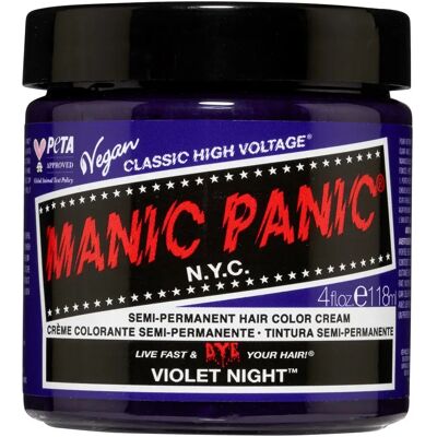 Manic Panic Violet Night Semi-permanent Hårfärg - Hårfärg Manic Panic Violet Night Semi-permanent Hårfärg - Hårfärg