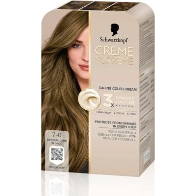 Schwarzkopf Creme Supreme 7-0 Natural Dark Blonde Schwarzkopf Creme Supreme 7-0 Natural Dark Blonde