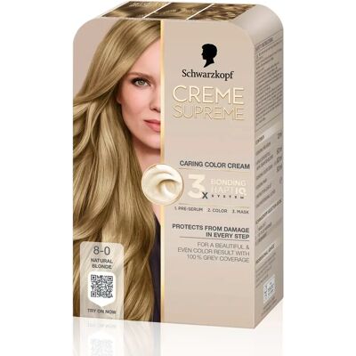 Schwarzkopf Creme Supreme 8-0 Natural Blonde Schwarzkopf Creme Supreme 8-0 Natural Blonde