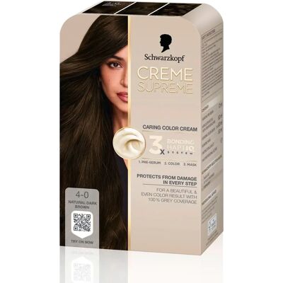 Schwarzkopf Creme Supreme 4-0 Natural Dark Brown Schwarzkopf Creme Supreme 4-0 Natural Dark Brown