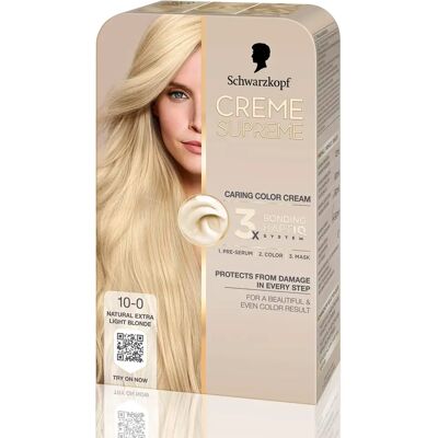Schwarzkopf Creme Supreme 10-0 Natural Extra Light Blonde Schwarzkopf Creme Supreme 10-0 Natural Extra Light Blonde