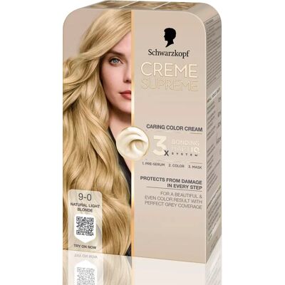 Schwarzkopf Creme Supreme 9-0 Natural Light Blonde Schwarzkopf Creme Supreme 9-0 Natural Light Blonde