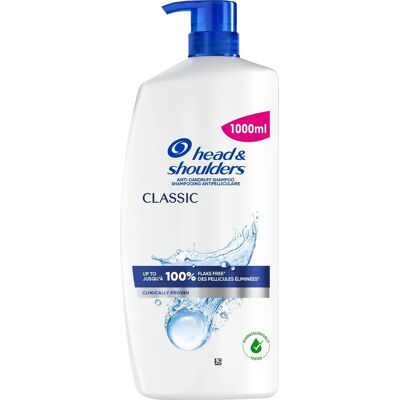 Head & Shoulders Classic Clean Schampo 1000 ml Head & Shoulders Classic Clean Schampo 1000 ml