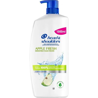 Head & Shoulders Apple Fresh Schampo 1000 ml Head & Shoulders Apple Fresh Schampo 1000 ml