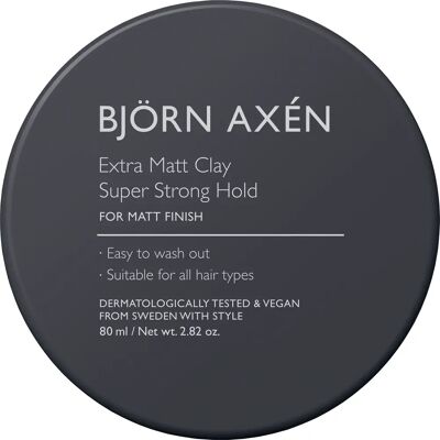 Björn Axén Extra Matt Clay Super Strong Hold 80 ml Björn Axén Extra Matt Clay Super Strong Hold 80 ml