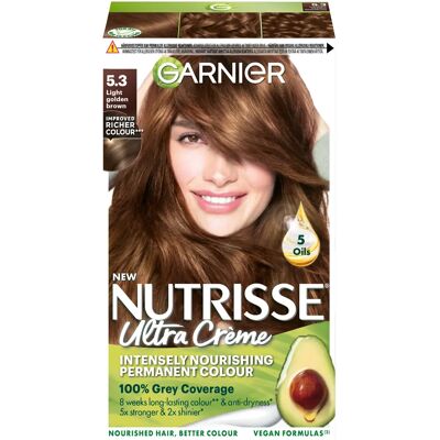 Garnier Nutrisse Ultra Creme Ljus Gyllenbrun - Hårfärg Garnier Nutrisse Ultra Creme Ljus Gyllenbrun - Hårfärg