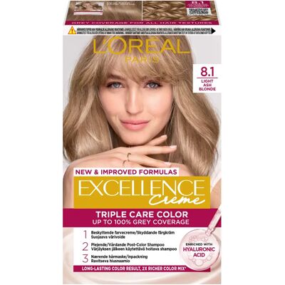L'Oréal Paris Excellence Creme Ljus Askblond - Hårfärg L'Oréal Paris Excellence Creme Ljus Askblond - Hårfärg