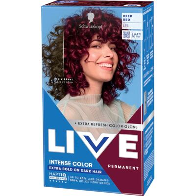 Schwarzkopf LIVE Intense Color L75 Deep Red Schwarzkopf LIVE Intense Color L75 Deep Red