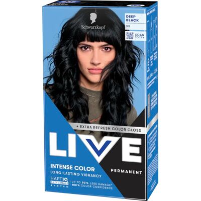Schwarzkopf LIVE Intense Color 99 Deep Black Schwarzkopf LIVE Intense Color 99 Deep Black