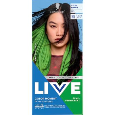 Schwarzkopf LIVE Color Moment 024 Vivid Green Schwarzkopf LIVE Color Moment 024 Vivid Green